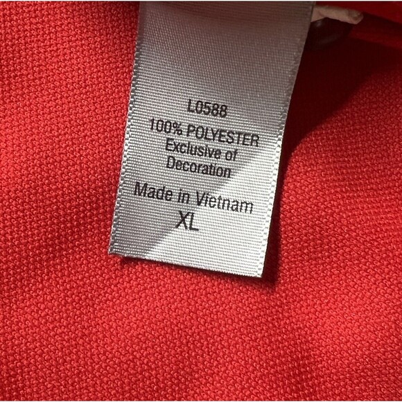 Champion Golf Shirt Mens XL Red Duo Dry Polo Pullover‎ Short Sleeve Rugby Sports - Picture 11 of 12